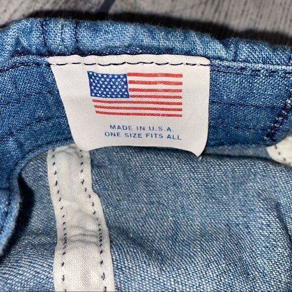 Bud racing denim baseball hat w/adjustable strap blue one size - Picture 4 of 5